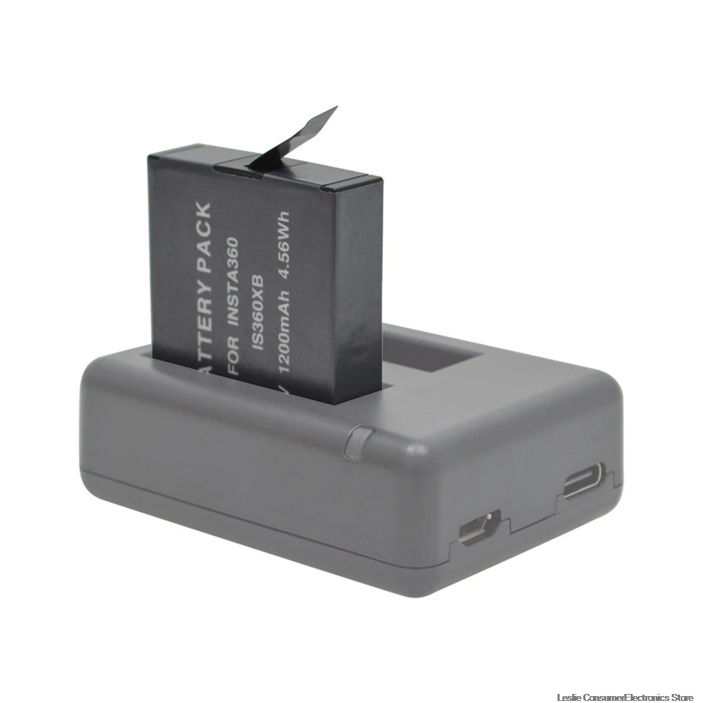 Reachargeable литий-ионная батарея для Insta360 ONE X 1200mAh 3,8 V 4.56Wh LiPo батарея для Insta360 ONE X аксессуары для камеры