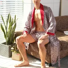 Мужской имитация шелка пояс круг тонкий купальный халат домашняя одежда для сна мужское зимнее кимоно теплый коралловый флис женская одежда для сна