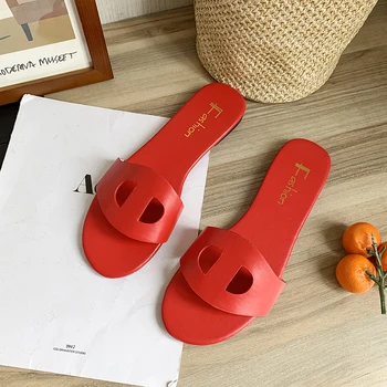 

2020 New Slippers Women Fish Summer Beach Ourdoor Slides Ladies Slipers Mules Shoes Woman Flats Claquette Femme Zapatos De Mujer