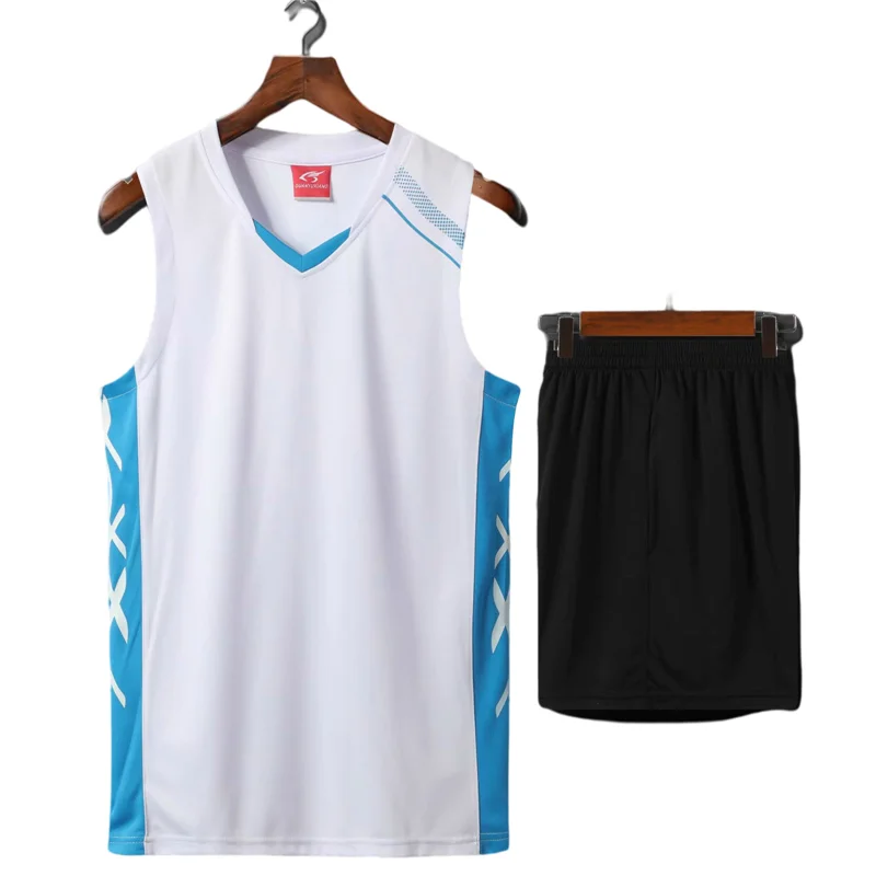 Men Women Volleyball Jersey 2 Pcs Vest+Shorts Competition Running Kits Track and field Sportswear Jogging Basketball Uniform