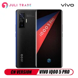 VIVO IQOO 5 PRO 5G Snapdragon 86 5G 120 Гц Быстрая зарядка 120 Вт сканер отпечатков пальцев Android 10 CN версия 50MP Тройная камера Google Play