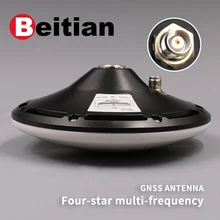 Beitian, antena gnss de alta precisão, rtk, gnss, antena gps, alto ganho, antena tnc 3-18v gnss, gps, glo galão bds, flash