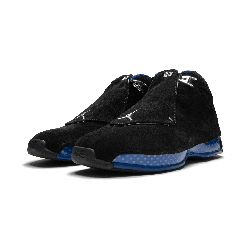 Air Jordan Ретро 18 черный Королевский Синий Серебряный баскетбольные кроссовки AA2494-007