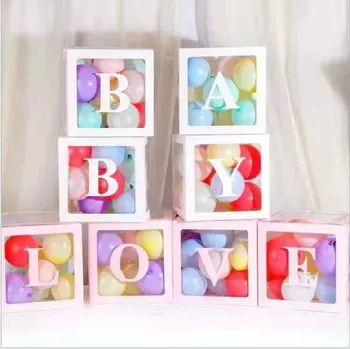 

Transparent Box Balloon Box Case Baby Kids Shower Wedding Birthday Party Decoration Backdrop Letter A- Z Wholesale Hotsale #BL5
