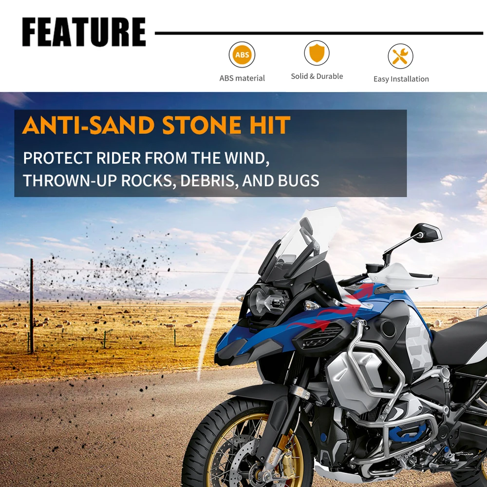 Seitliche Windschutzscheibe Windschutzscheibe Windabweiser für BMW GS R1200 1250 Adventure R1200GS R1250GS ADV LC 2023, R1250GSA Windschutzscheibe – Detail 5