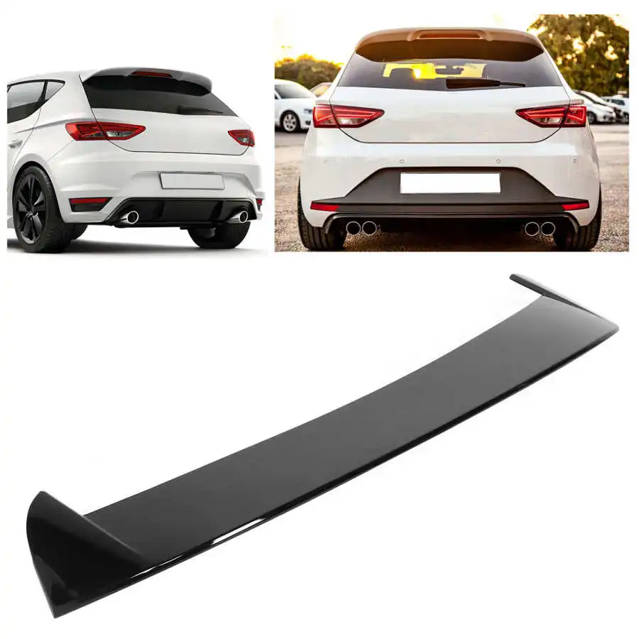 Spoiler avant sur mesure pour Seat Leon 5F SC/5-portes/ST 2013-2017 excl.  FR/Cupra (ABS noir luisant) AutoStyle - #1 in auto-accessoires