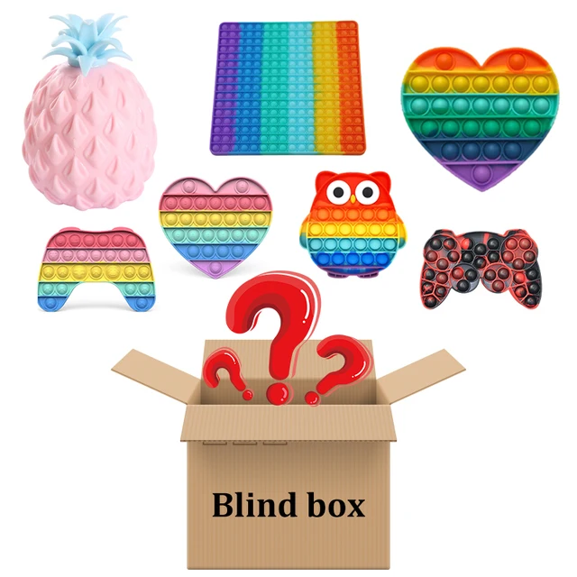 710 sztuk losowe zabawki typu Fidget tajemnicze prezenty opakowanie