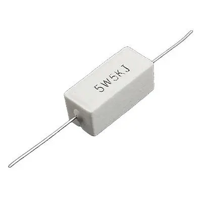 10 шт. 5K Ohm 5% осевой свинцовый Цемент Силовые резисторы 5 Вт