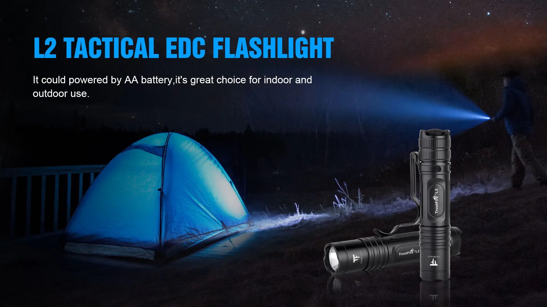 Trustfire мини L2 светодиодный фонарик EDC 2 режима факел с карманом клип использовать 14500/AA лампа водонепроницаемый свет походный фонарь