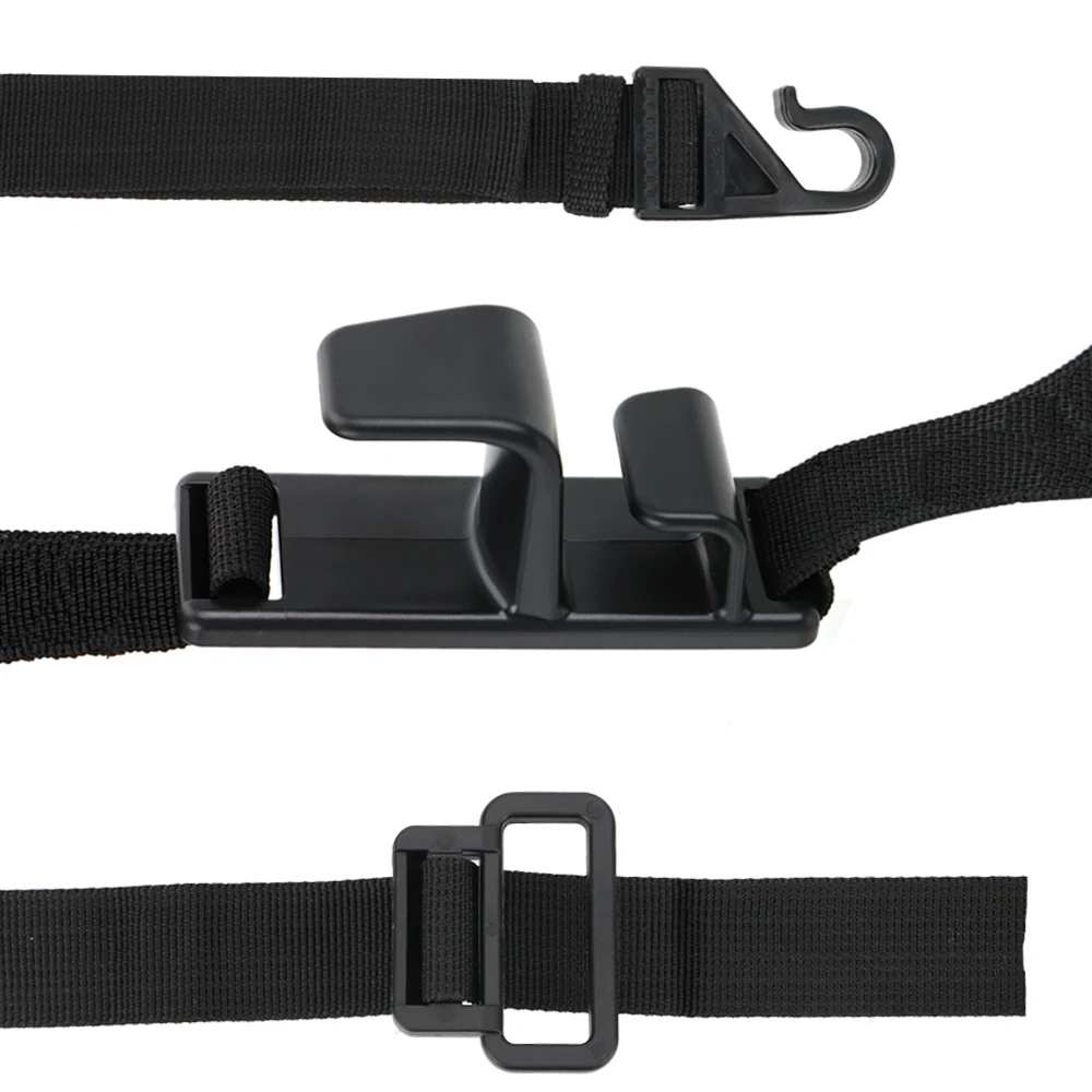 LEEPEE Car Seat Back Hooks Car Headrest Hanger Grocery Bag Hanger Holder Dual Hook Adjustable Auto Fastener Clip Car-styling
