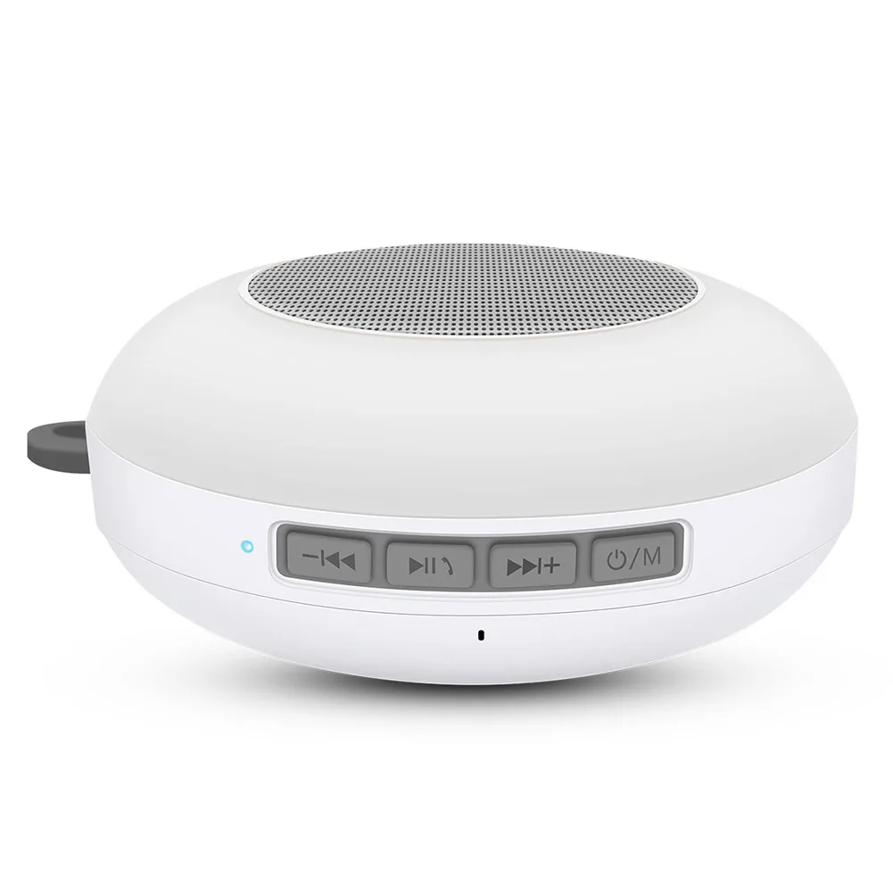 White Беспроводной Bluetooth динамик светодиодный ночник сенсорный прикроватный светильник водонепроницаемый с карабином_ WK - Цвет: White