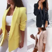 Casacos de outono para as mulheres sólido turn down collar manga longa casaco moda feminina sólida casual tops senhora do escritório cardigan 202