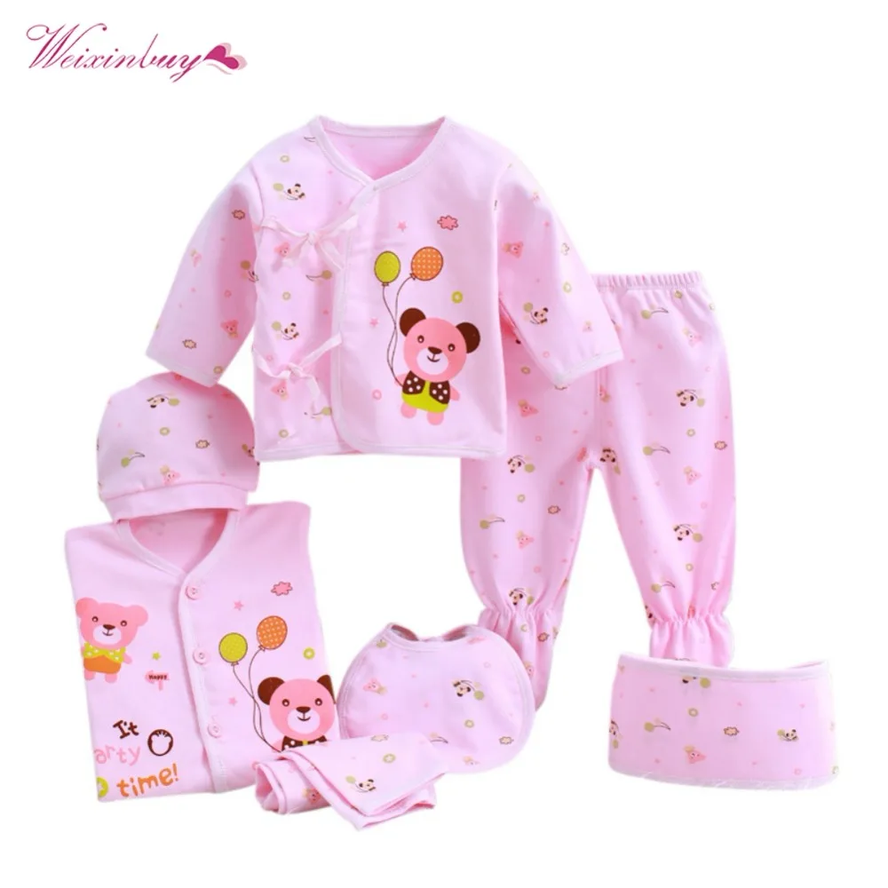 WEIXINBUY/комплект одежды для новорожденных, Модное детское нижнее белье из хлопка, костюмы для маленьких мальчиков и девочек, комплект одежды для детей от 0 до 3 месяцев