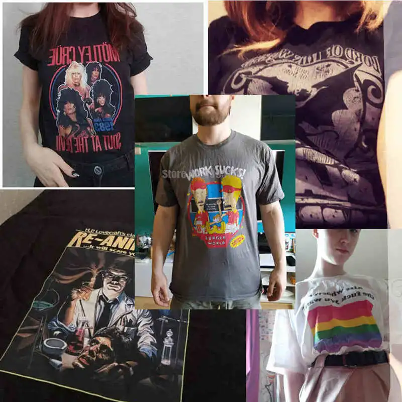 Michael Jackson Dangerous T-Shirts Punk Rock Tshirt Hippie Goth Mens Oversized Women Clothing Tee Shirt Gothic Emo T-Shirt