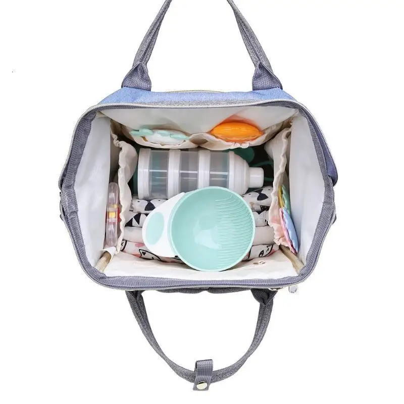 Baby Care Nappy Changing Diaper Bag Large Capacity Nappy Bag Kits Mummy Maternity Travel Backpack Mummy Nursing Handbag for Baby