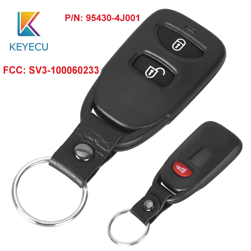 KEYECU 2 кнопки 3 кнопки Замена дистанционного брелока для Kia Sedona 2006-09, hyundai entourage 2007-08-SV3-100060233