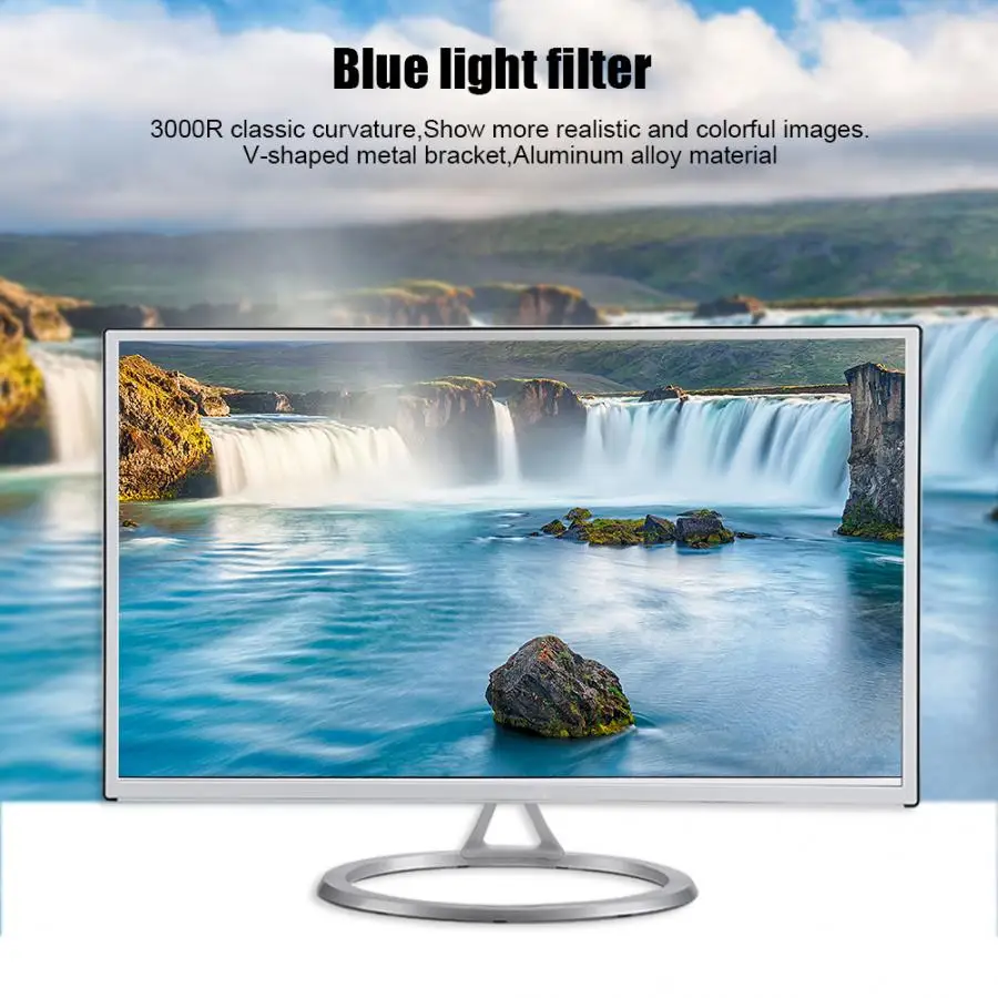 WISENOVO G2786B 27-дюймовые 16:9 ЖК-дисплей монитор 3000R классический кривизны с 1920x1080 Разрешение для офиса игры(100-240 V