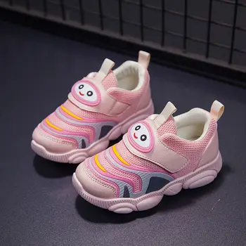 

Kids Sport Shoes Spring Summer Cartoon Stripe Baby Girl Sneakers Fashion Mesh Breathable Casual Boys Running Shoes SP075