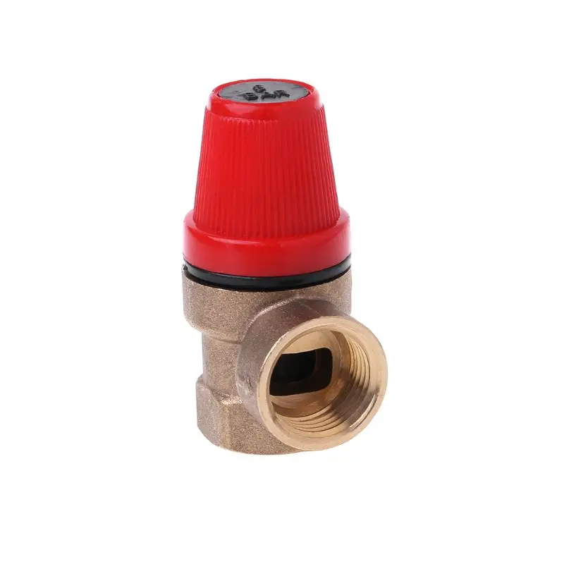 3/5/6/8 Bar Brass Safety Valve Drain Relief Swithch For Solar Water Heater Double Inner Wire