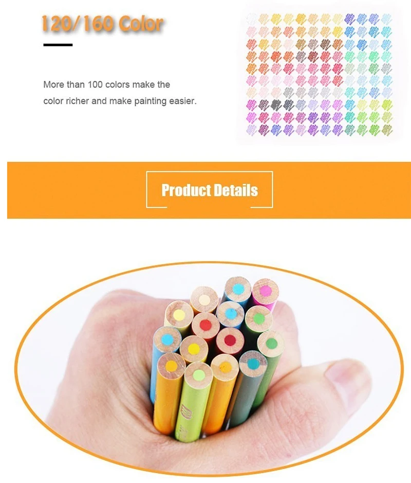 120/160 цветов деревянные цветные карандаши набор Lapis De Cor художественная живопись масляный цветной карандаш для школы Рисование принадлежности для художественных эскизов