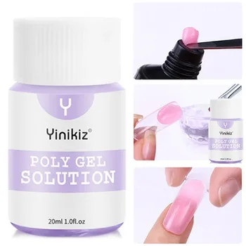 

20ml Quick Dry Building Polygel Applicable Cleaner Gel Water Crystal Jelly Hard Poli Gel Acrylic Oje Soak Off Nail Extension