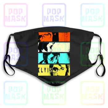 

Dust Mask with Filter Elvis Presley Stripe Images Heathernew Merch Washable Reusable Mask