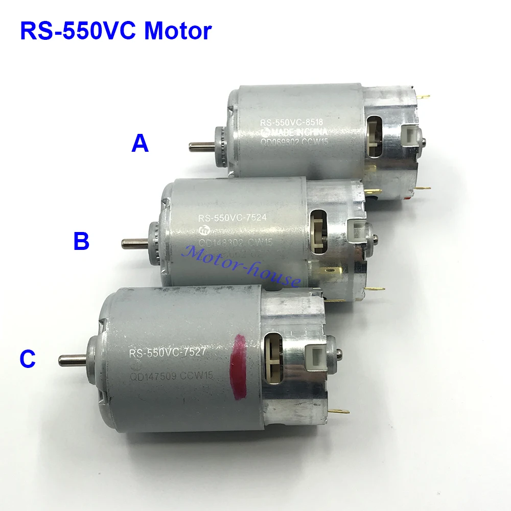 Япония MABUCHI RS-550VC-8518/7524/7527 мощный двигатель DC 6V-12V высокоскоростной большой