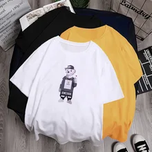 2020 cartoon bear t-shirt women short sleeves summer shirts Teddy bear young girl Love gift Couple shirt women top tees