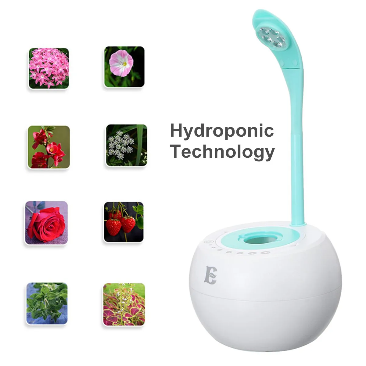 

Hot 3-in-1 Intelligent LED Table Lamp Flower Pot Hydroponics System Without Earth USB Automatic Watering Plant Growing Nursery P