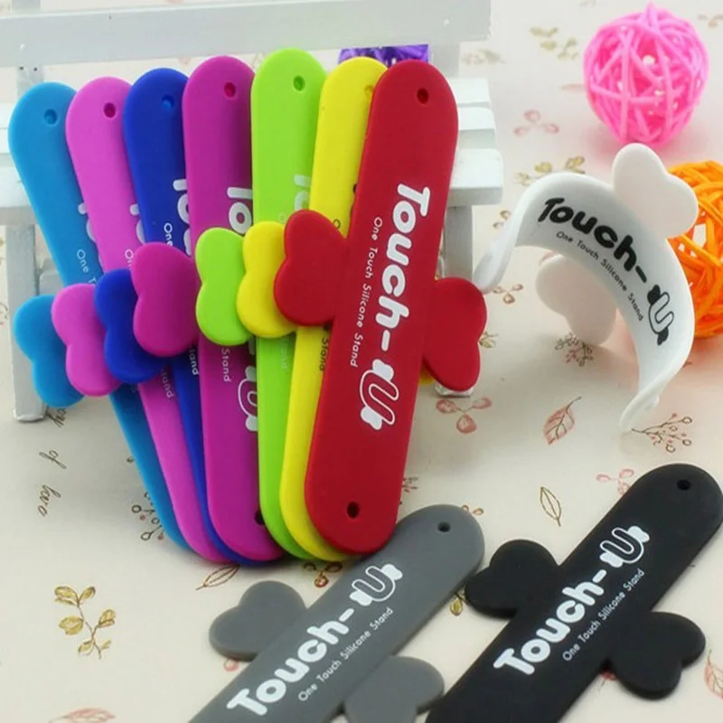 

5Pcs Mini U Shape Silicone Phone Holder Stand Back Sticker for iPhone 7 Smartphones Tablet GV99