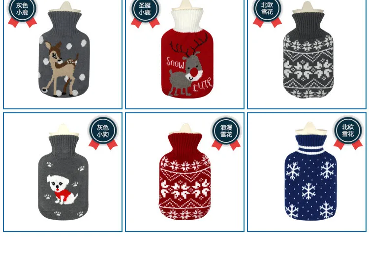 Hot Water Bag Water Injection Explosion-Proof Hot Water Bottle Irrigation Small Water Hand Warmer Cartoon Plush Student Adult