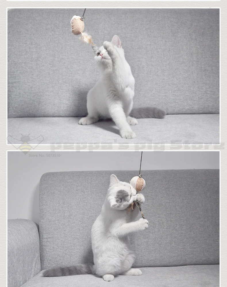 Игрушечный Кот, удочка, перо мыши, колокольчик, костюм для кошки, товары для питомцев котенок и кошек