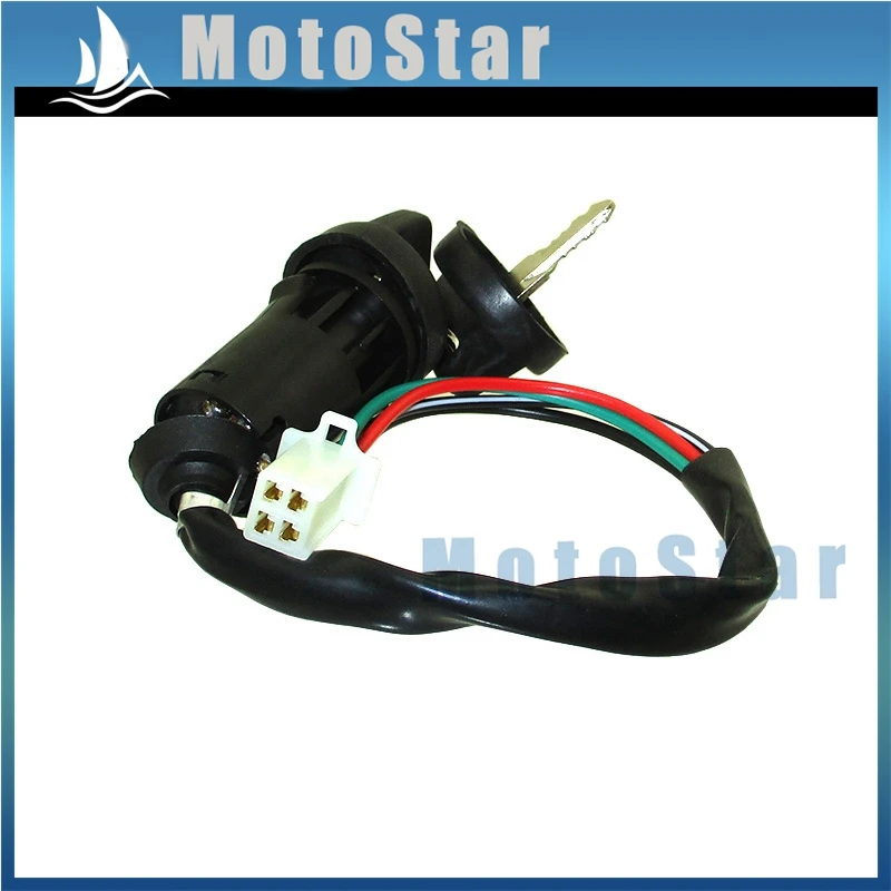 4 Pin On Off Kill ключ зажигания переключатель для 50cc 70cc 90cc 110cc 125cc двигатель китайский ATV 4 Wheeler Quad Go Kart