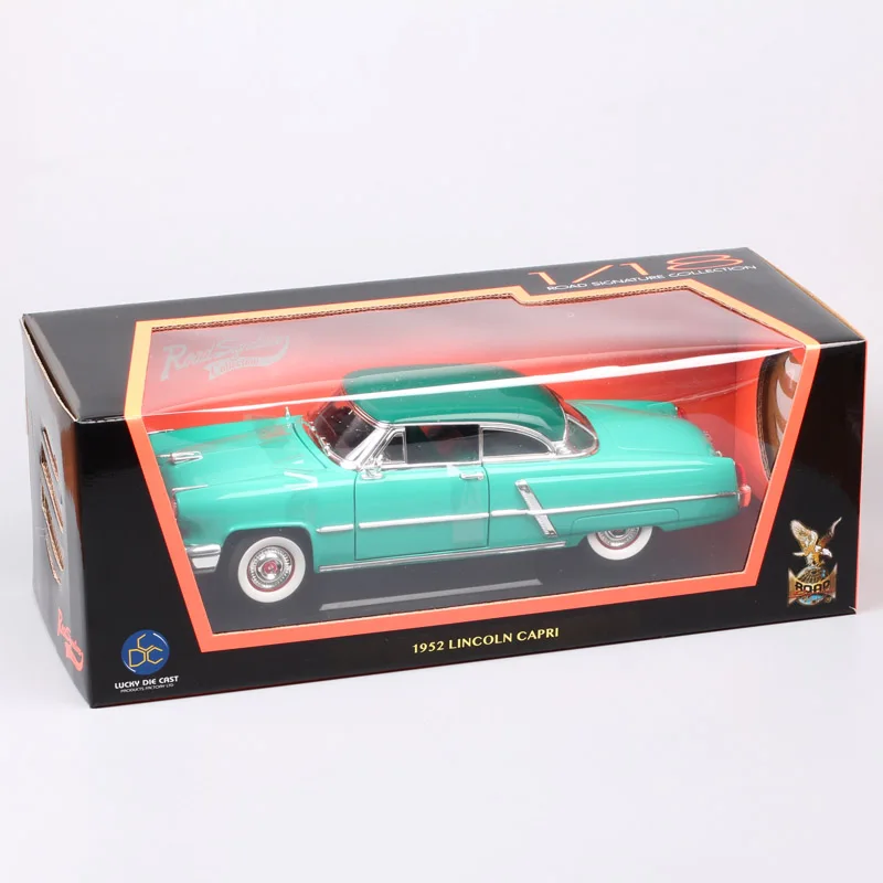 Классические 1/18 масштабные бренды большие 1952 Lincoln Capri литье под давлением машины Автомобильные транспортные средства континентальные миниатюры игрушки для детей