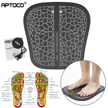 

USB Rechargeable Electric EMS Foot Massager Feet Muscle Stimulator Massager Tens Physiotherapy ABS Muscle Stimulator Pink Black