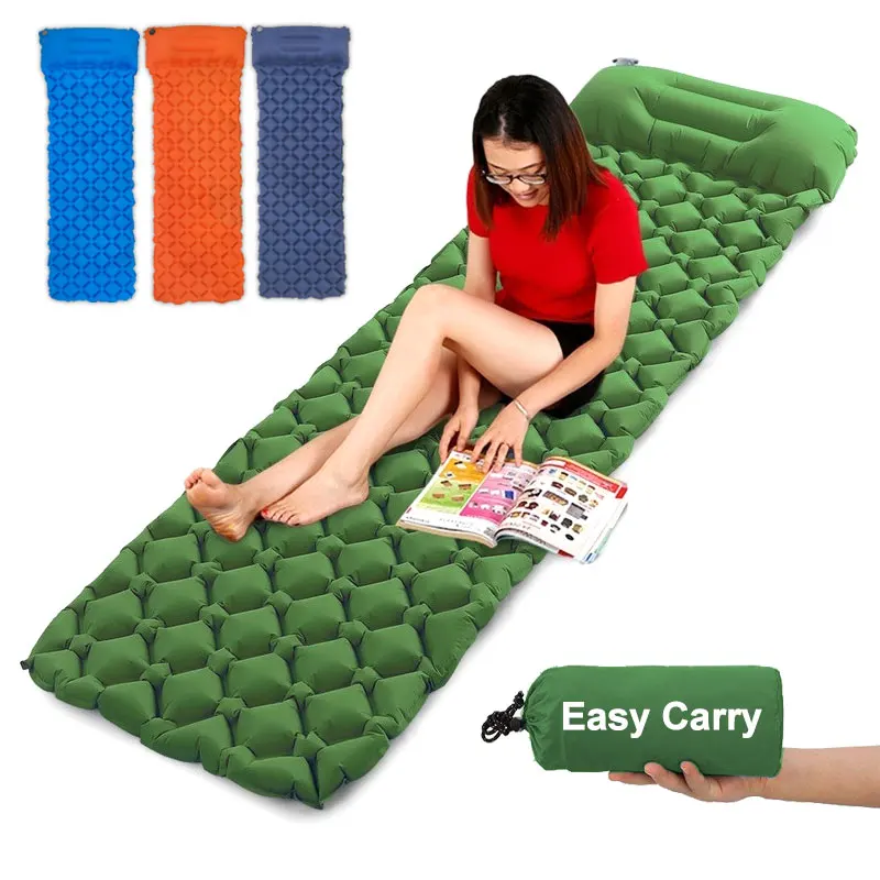 

Inflatable Camping Mat Pillow Beach Mat Picnic Mat Blanket Air Mattress Sleeping Pad for Outdoor Hiking Backpacking Camping Mat