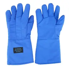 38 см длинные криогенные перчатки водонепроницаемые низкие термостойкие защитные перчатки с защитой от жидкого азота