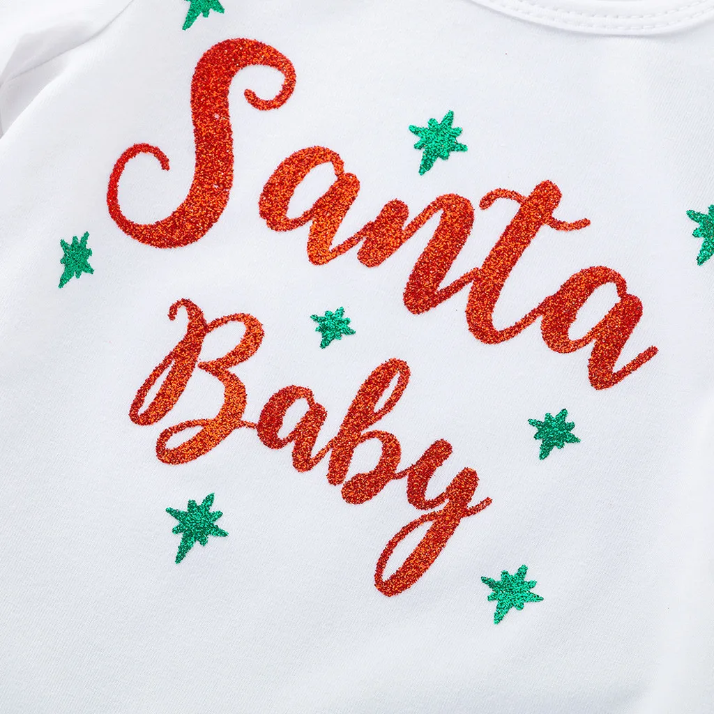 My First Christmas/Одежда для маленьких девочек детский комбинезон на Рождество для маленьких девочек, топы, платье-пачка, набор для волос, ropa mujer