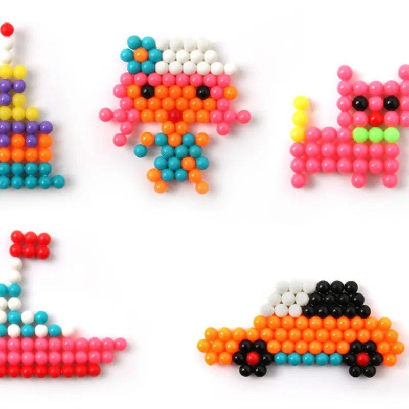 500pcs magic puzzle Beads toys for children boys girls rainbow loom kids diy Pearl Water Spray Magic Pixels bead christmas gift