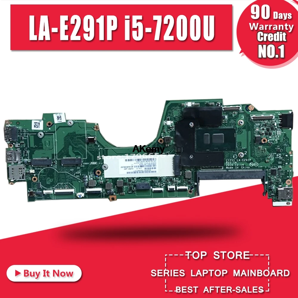 LA-E291P REV 1A MB para Thinkpad Йога 370 материнская плата DDR4 Процессор SR2EU I5-7200U SR340 I5-7300U пробовал