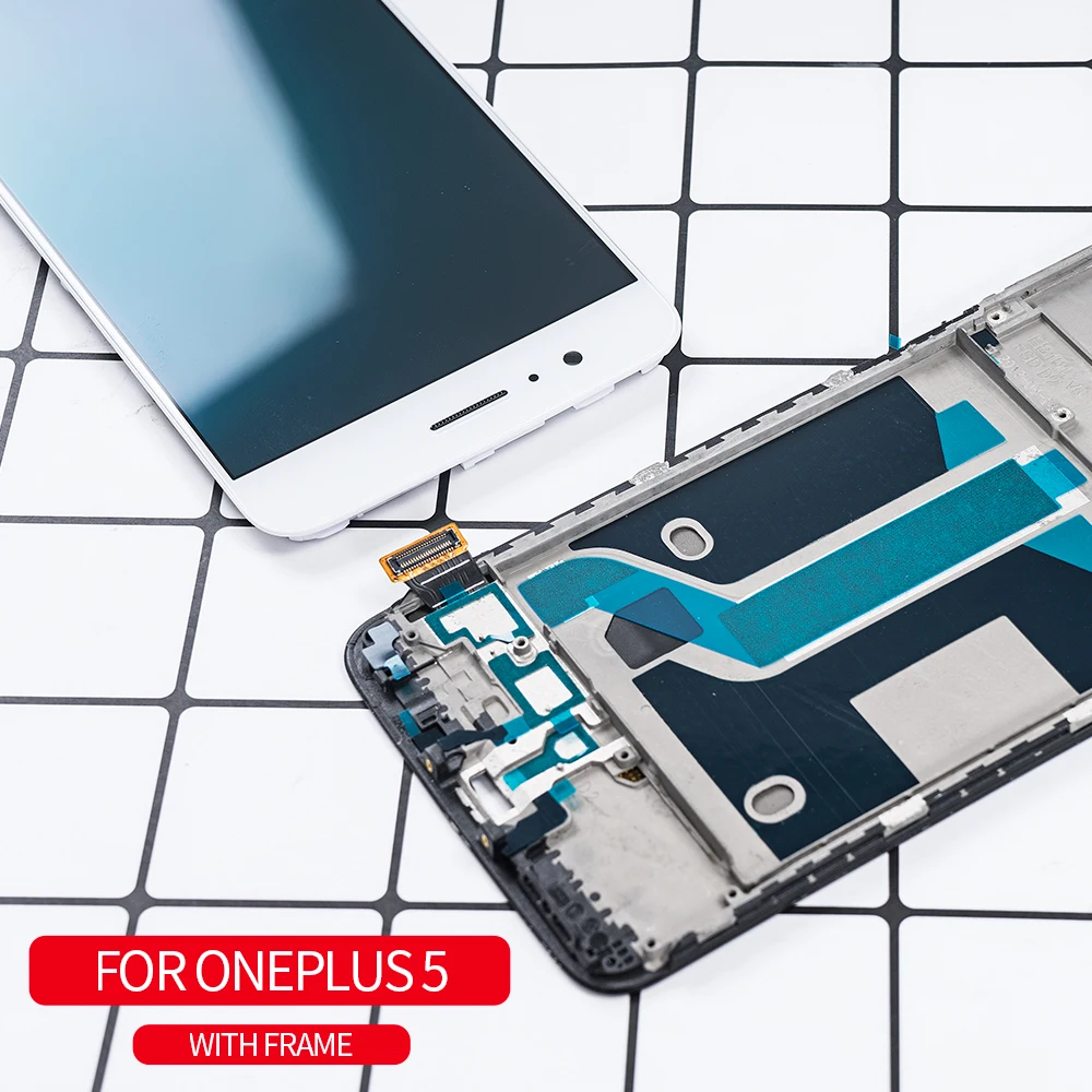 ЖК дисплей AMOLED 5 дюйма для Oneplus A5000 сменный сенсорный экран с рамкой OnePlus5 A5000|Экраны