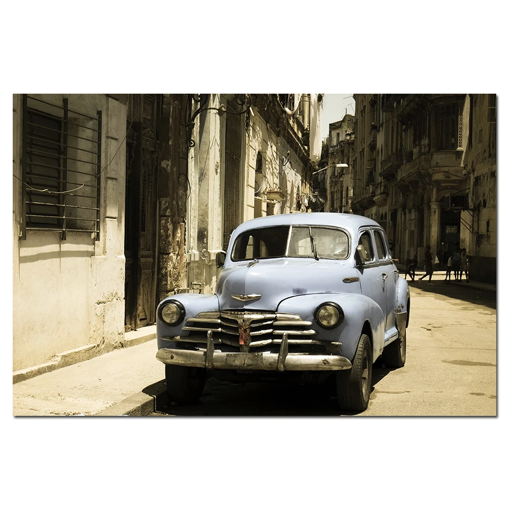 Canvas Prints Posters Chevrolet Retro Car Painting Decoration Wall Picture For Living Room | Дом и сад
