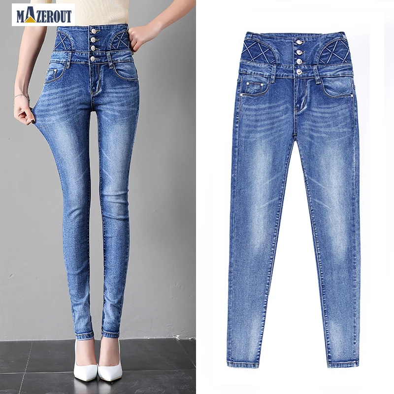 

MAZEROUT Vintage High Waist Straight Jeans Pant for Women Streetwear Loose Female Denim Jeans Buttons Zipper Ladies Jeans 2020