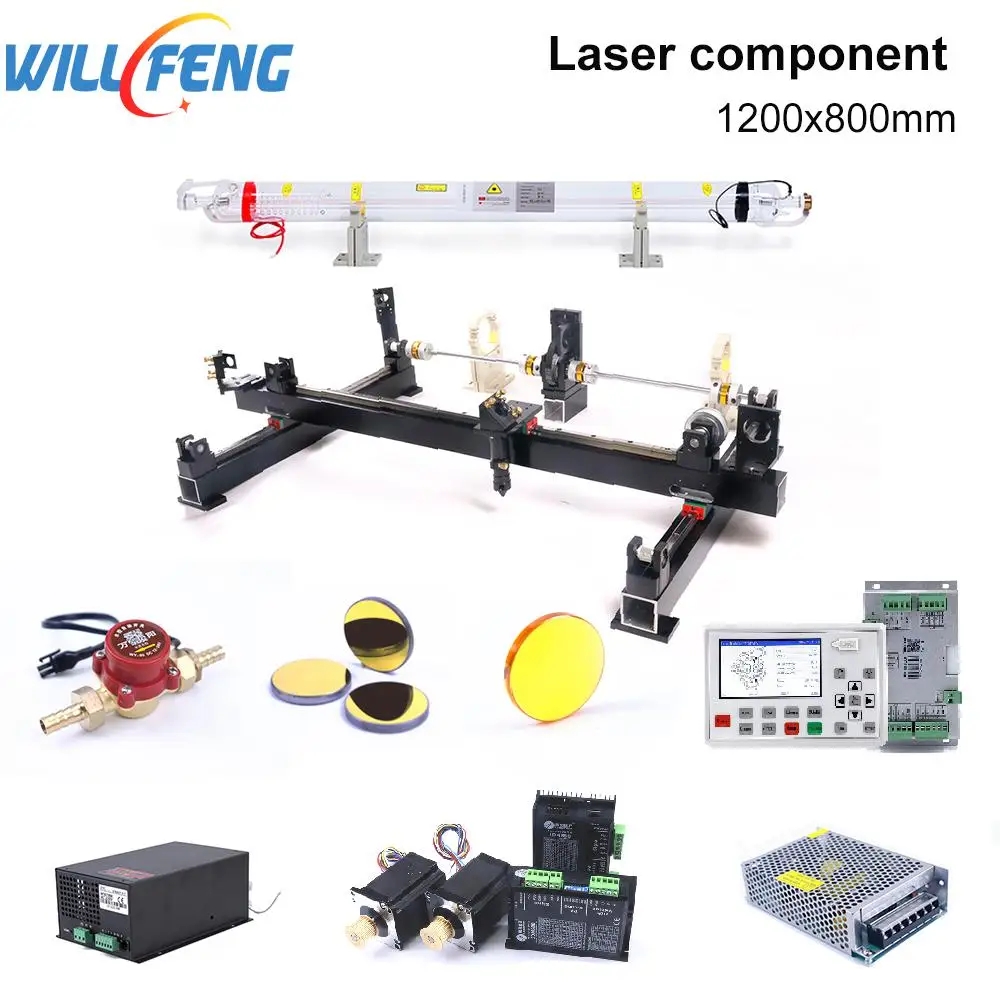 

Will Feng 1200x800mm DIY Whole Mechanical Kit With 80w 100w Laser Linear Rail Guide Assemble Co2 Laser Cutter Engraving Machine