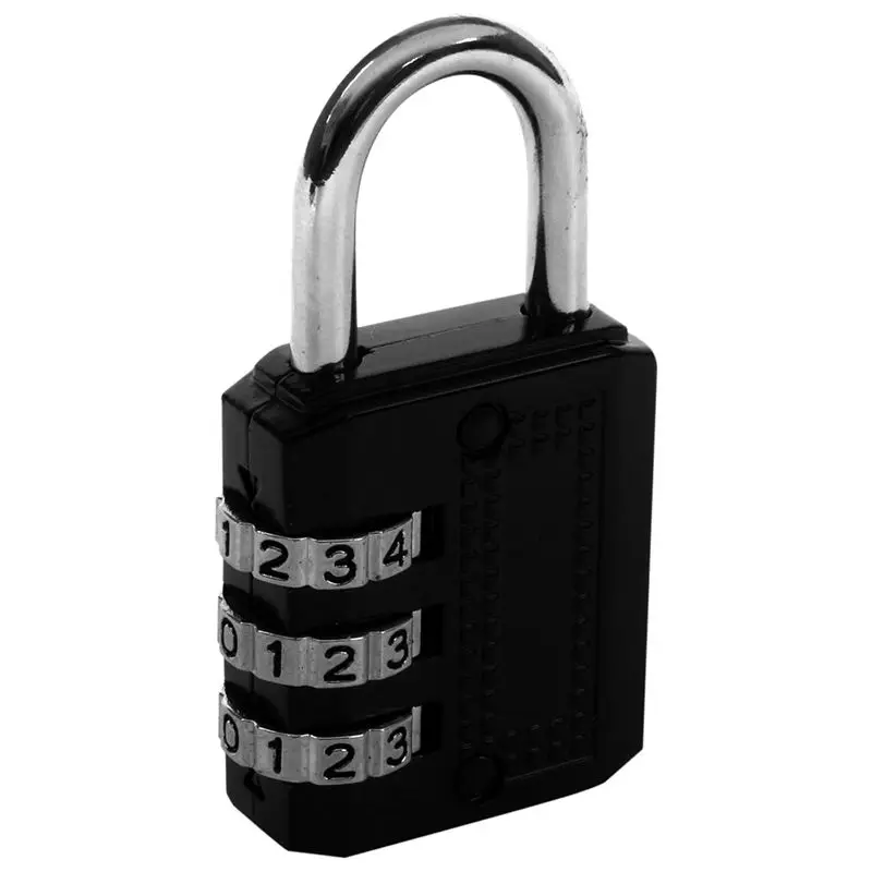 3 набора цифр комбинации замок сумка для ноутбука Toolbox чемодан путешествия багажный замок