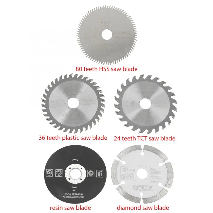 

5Pcs 85X15mm Circular Mini Circular For Cutting Tool