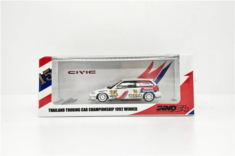 1:64 INNO64 Honda Civic EF9#15 Thailand Special Edition Diecast Model Car