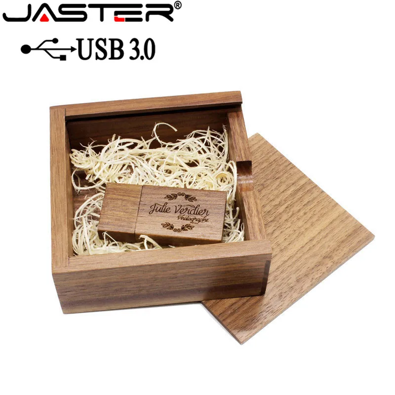 JASTER USB 3 0 грецкий орех клен фотоальбом usb + коробка флэш накопитель 64 ГБ 16 32
