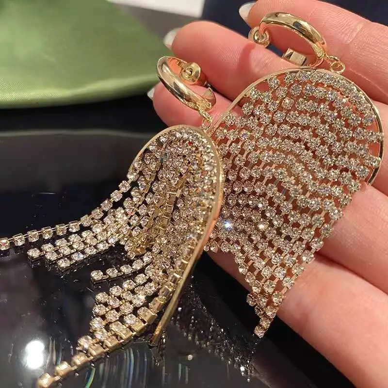 Серьги-подвески с кисточками женские висячие ювелирные украшения для ушей