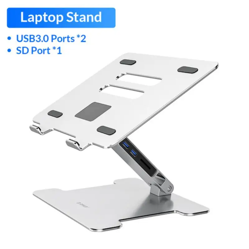 Aluminum Alloy Adjustable Laptop Stand Folding Portable For Notebook MacBook Computer Bracket Lifting Cooling Holder - Цена: 